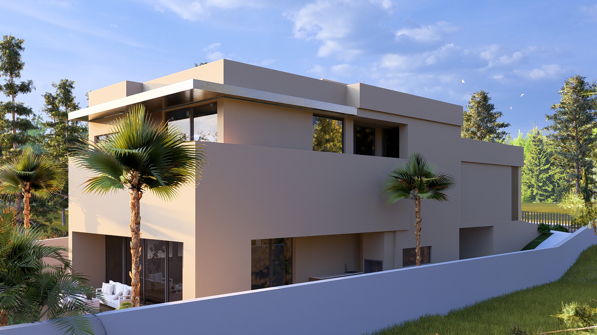 Moradia Lote 119 — Piscina e jardim lateral